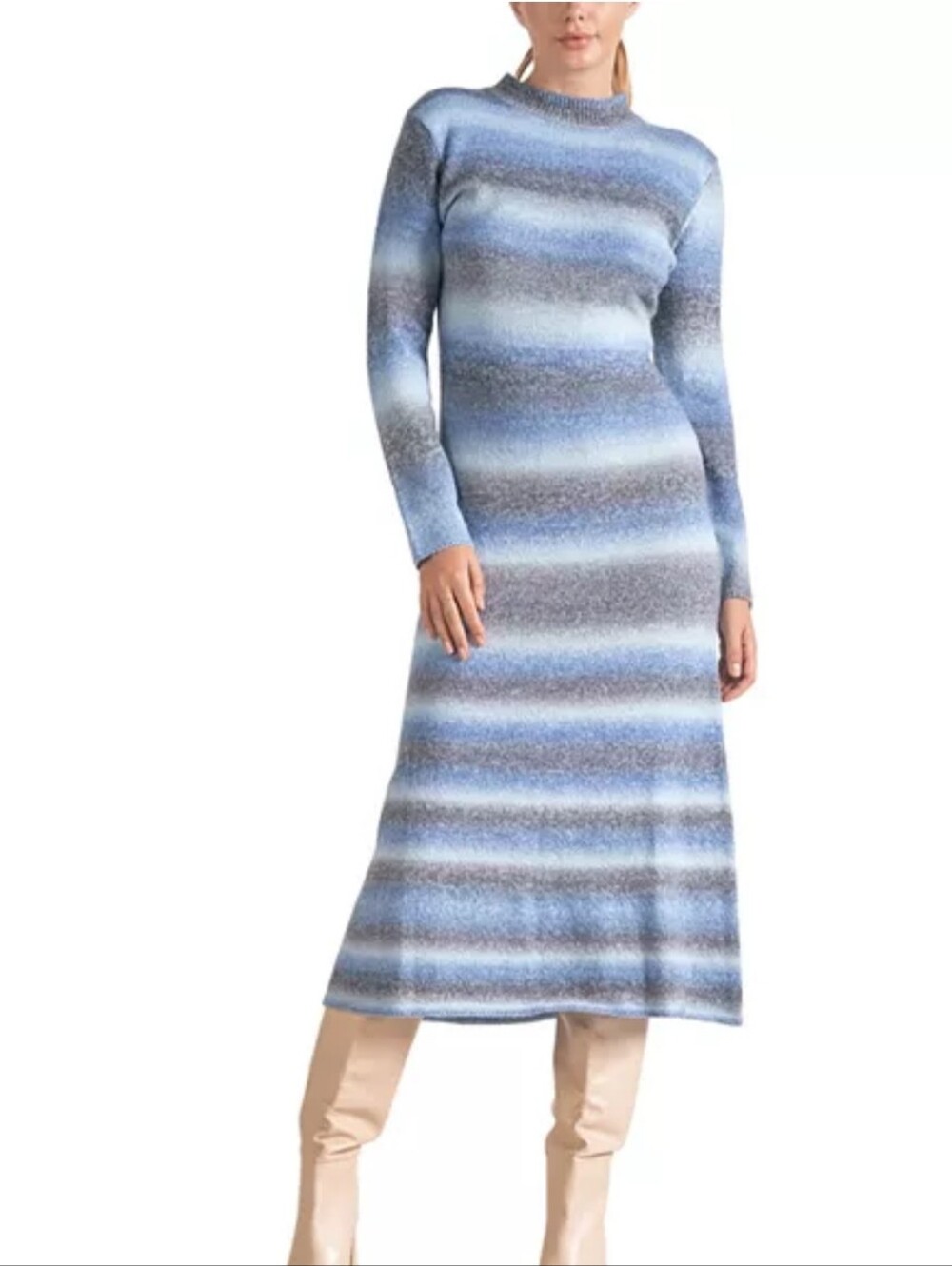 NWT Elan Long Sleeve Midi Sweater Dress. XS